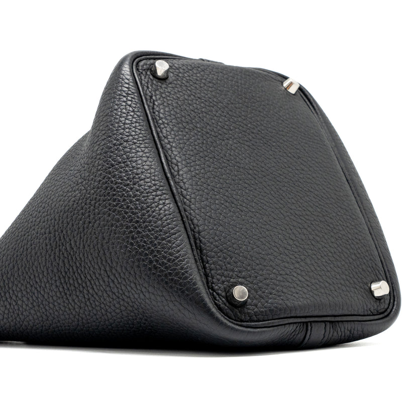 Hermes Picotin 18 Lock bag Clemence black SHW stamp square O