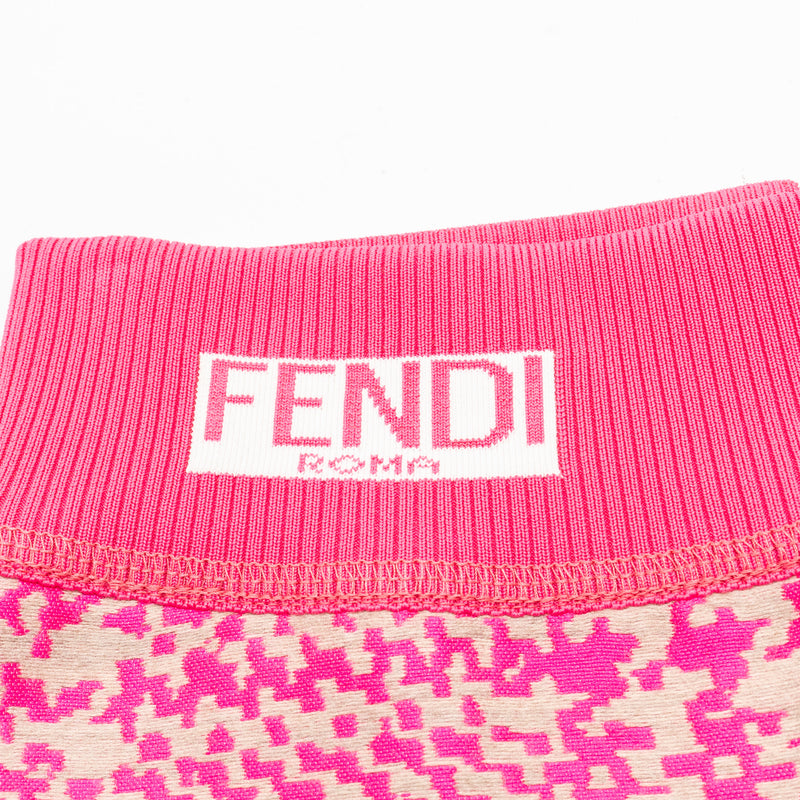 Fendi Size 38 Long Maxi Length Skirt Polyester/Wool/Silk Pink