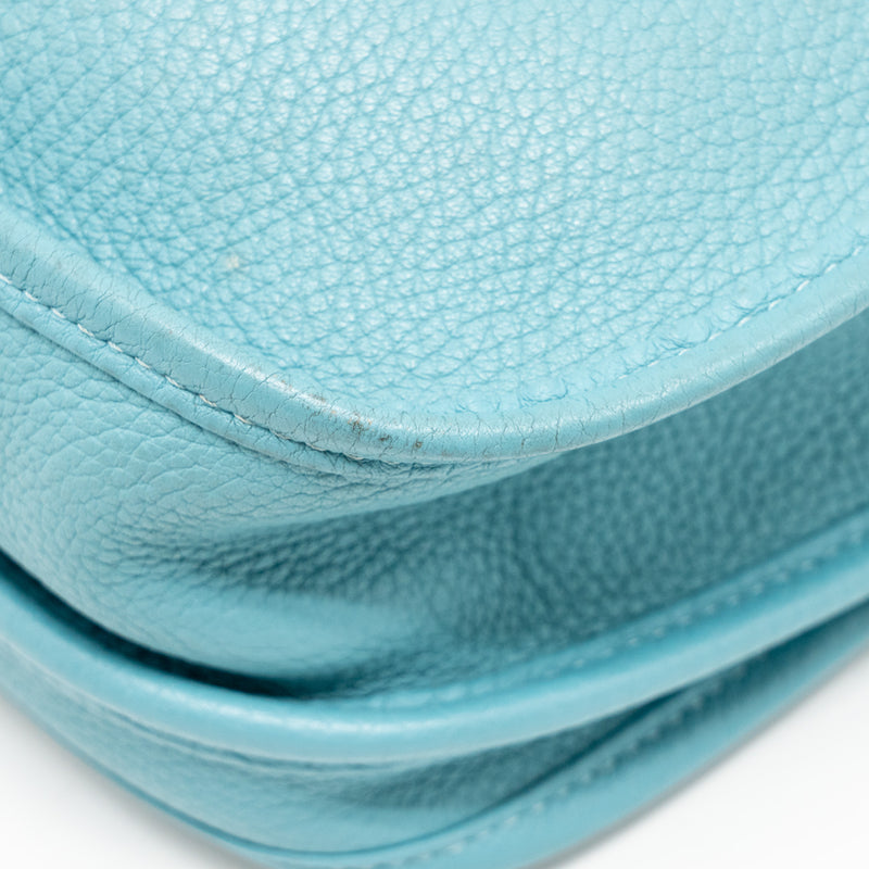 Hermes evelyne 29 clemence blue atoll SHW Stamp T