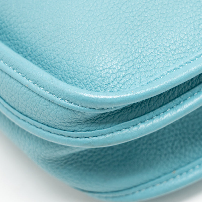 Hermes evelyne 29 clemence blue atoll SHW Stamp T