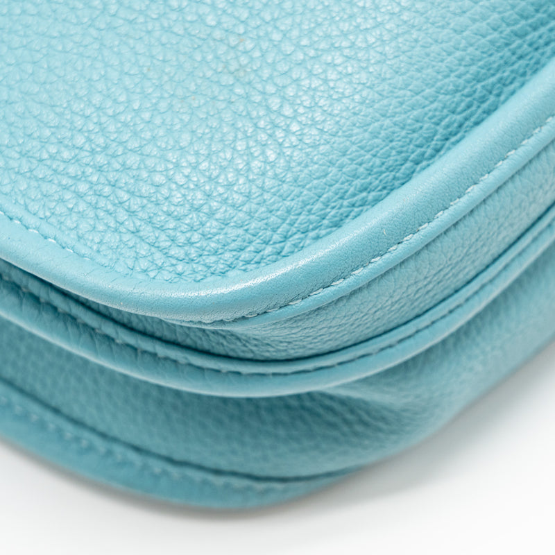 Hermes evelyne 29 clemence blue atoll SHW Stamp T