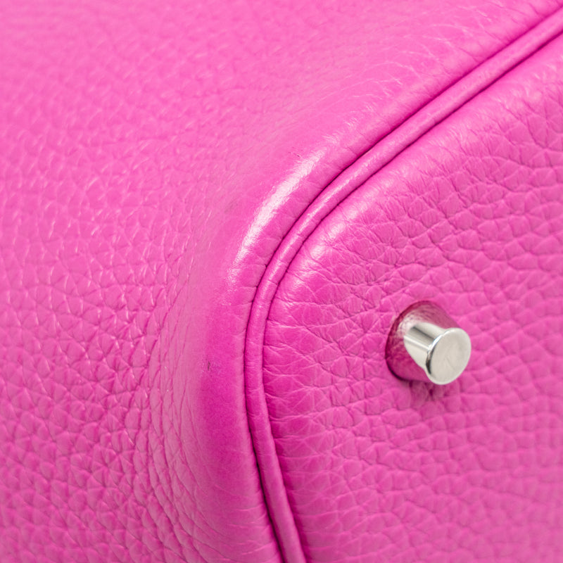 Hermes Picotin 22 Lock Bag Clemence Magnolia SHW Stamp C