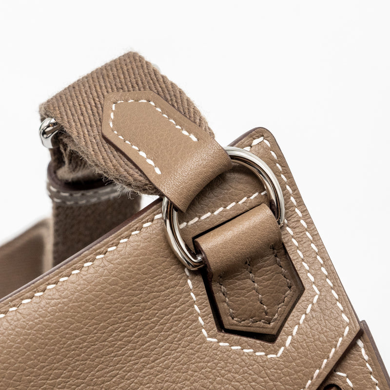 Hermes Mini Jypsiere Evercolor Etoupe SHW Stamp B