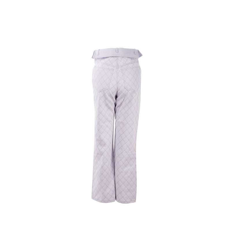 Chanel Size 34 20C Denim Jeans Cotton/Polyester Lavender