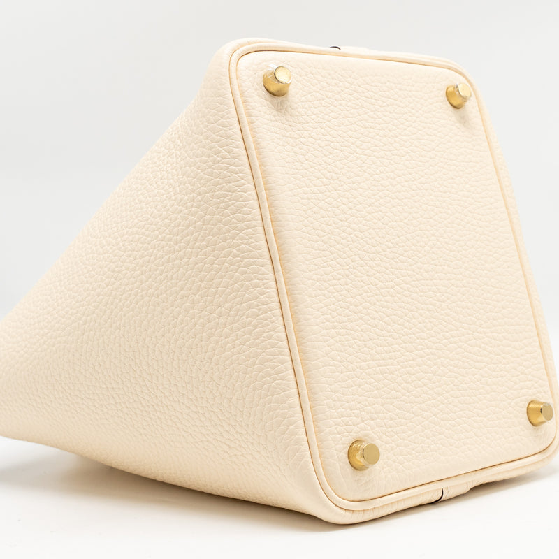 Hermes Picotin 18 Lock Bag Clemence Nata GHW Stamp W