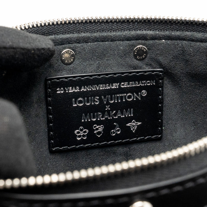 Louis Vuitton X Takashi Murakami Pochette Accessories Multicolour Monogram Canvas Black SHW