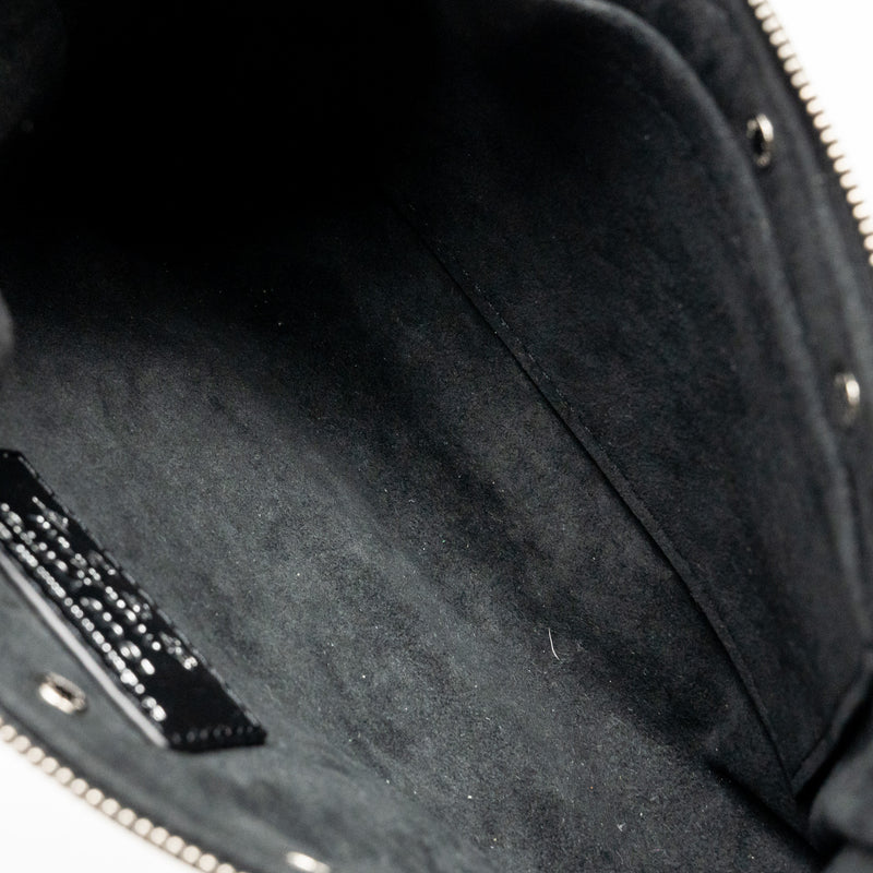Louis Vuitton X Takashi Murakami Pochette Accessories Multicolour Monogram Canvas Black SHW