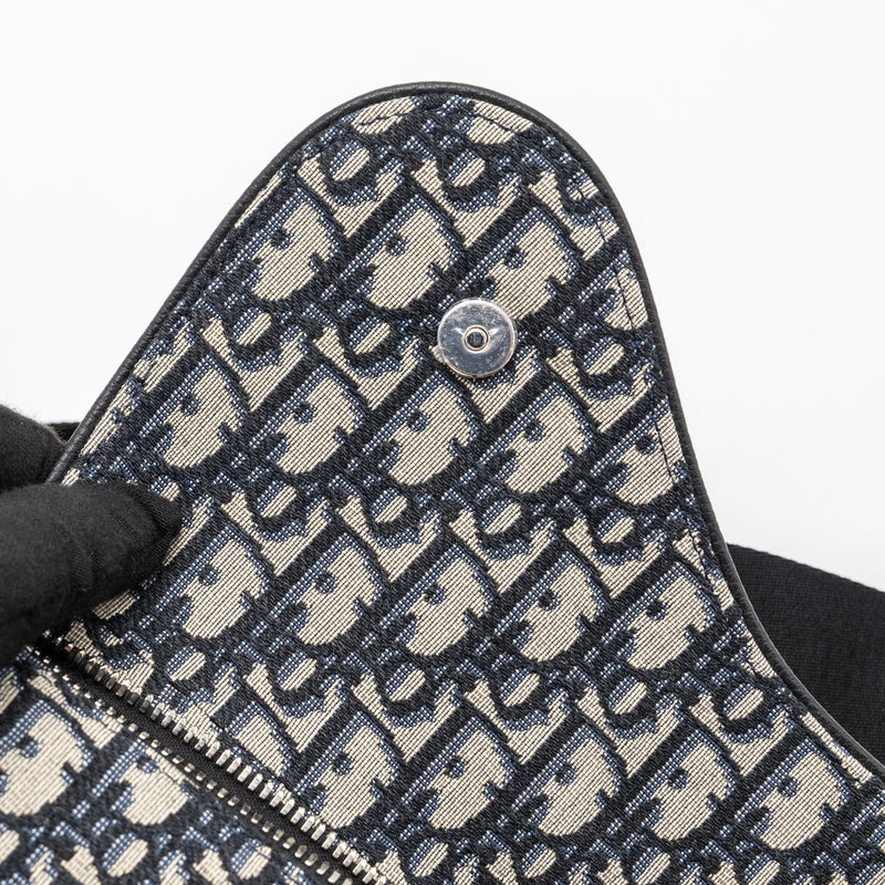 Dior Homme Saddle Bag Dior Oblique Jacquard Beige/Black GHW