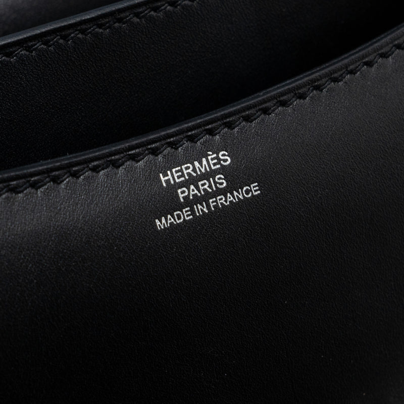 Hermes mini studio constance monsieur black SHW stamp Z