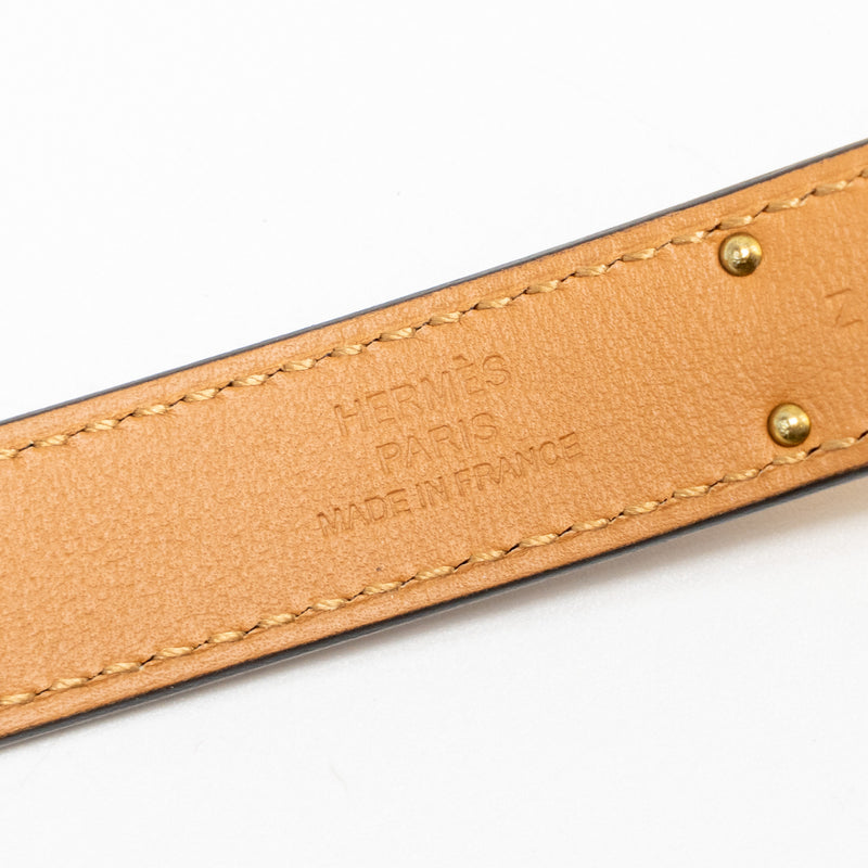 Hermes Kelly 18 Belt Epsom Gold GHW Stamp Z