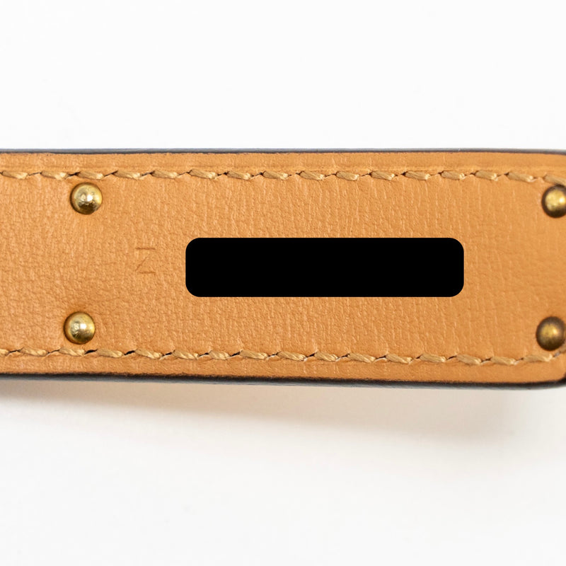 Hermes Kelly 18 Belt Epsom Gold GHW Stamp Z