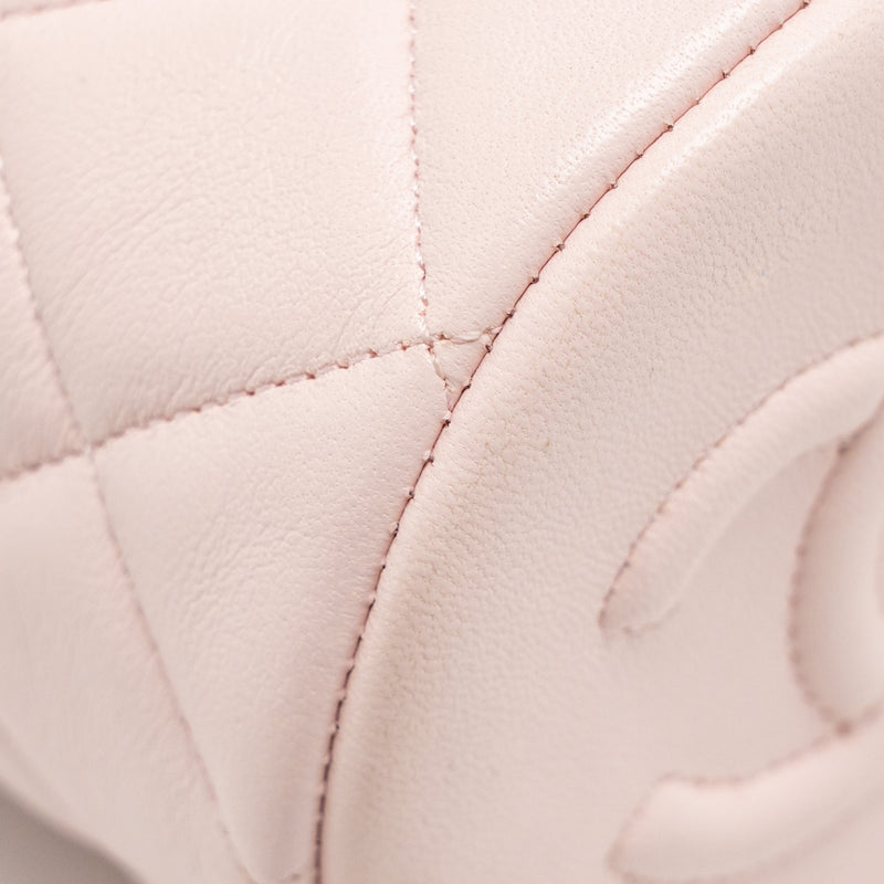 Chanel Mini Drawstring Bucket Bag Lambskin Pink LGHW