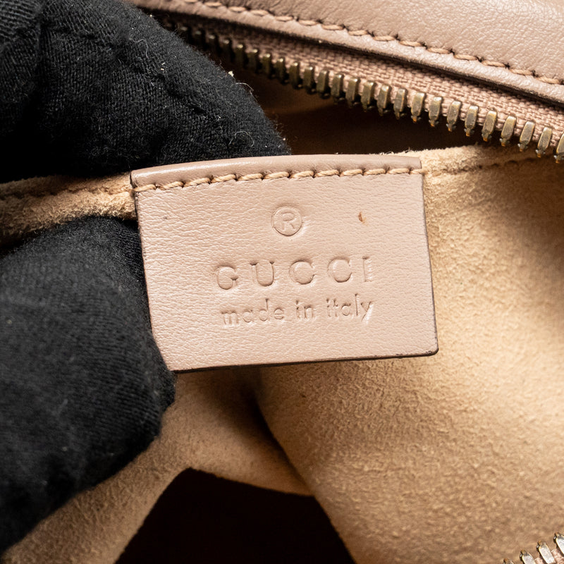 Gucci Small GG Marmont Camera Bag Matelasse Chevron Leather Pink GHW