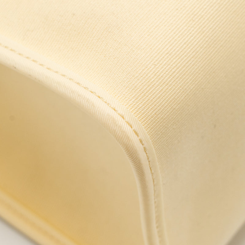 Hermes Herbag 31 Zip Bag Canvas/Hunter Leather Vanille/Naturel-Sable SHW Stamp D