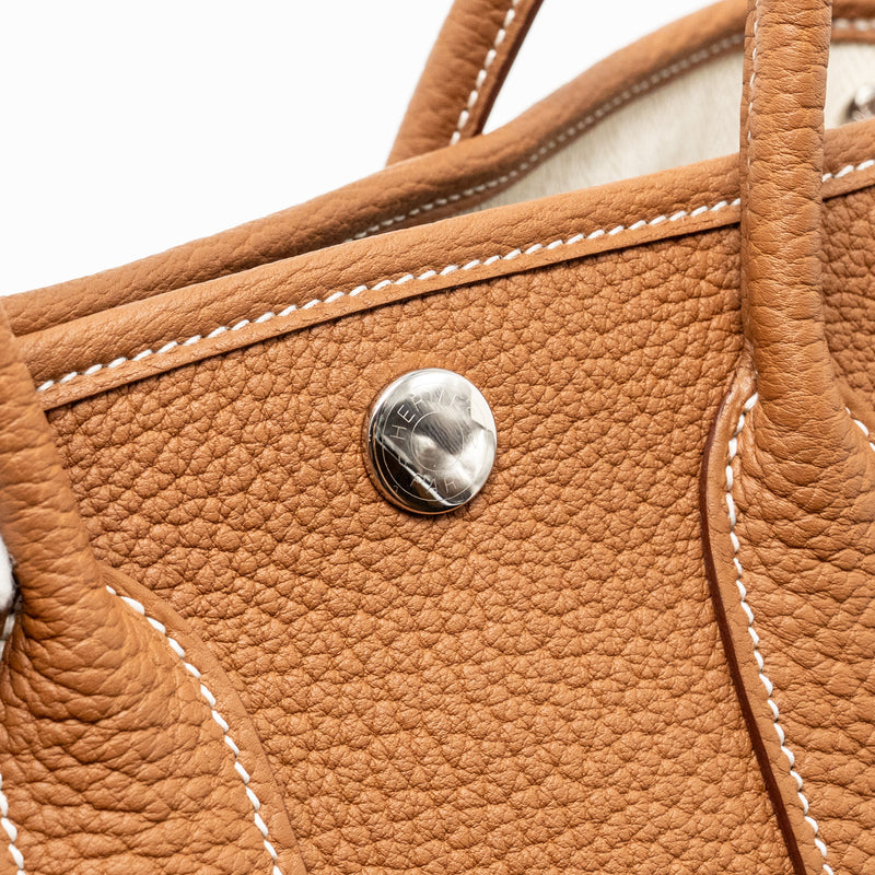 Hermes Garden Party 23 Negonda Gold SHW Stamp W
