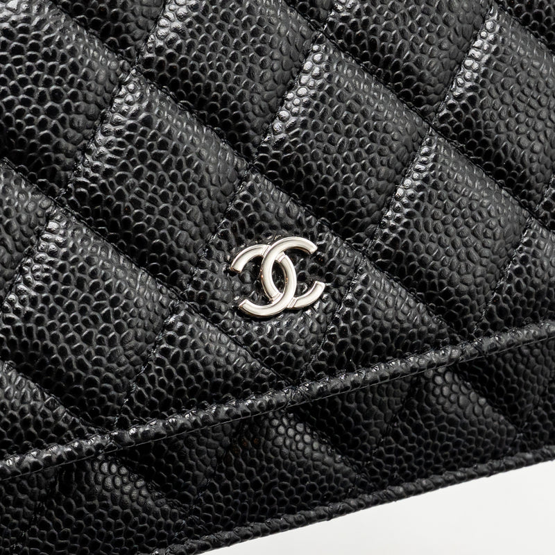 Chanel Classic Wallet on Chain Caviar Black SHW