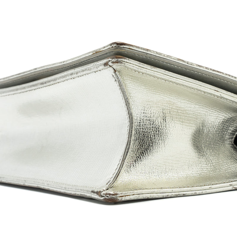 Dior Diorama Bag Goatskin Metallic Silver LGHW