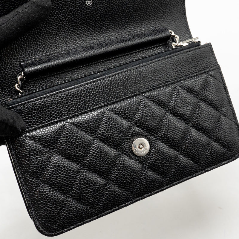 Chanel Classic Wallet on Chain Caviar Black SHW