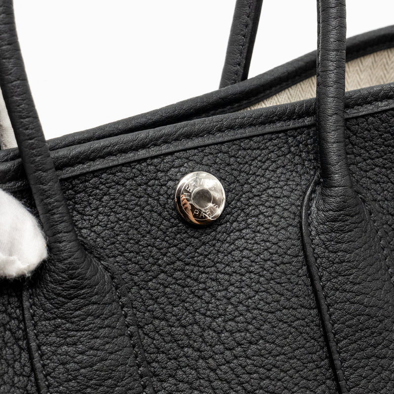 Hermes Garden Party 23 Negonda Black SHW Stamp W