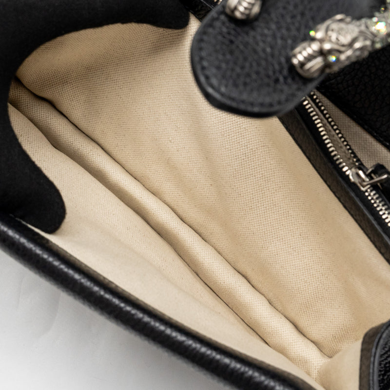 Gucci Dionysus Shoulder Bag Calfskin Black Ruthenium Hardware
