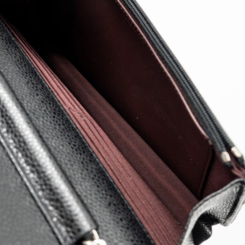 Chanel Classic Wallet on Chain Caviar Black SHW