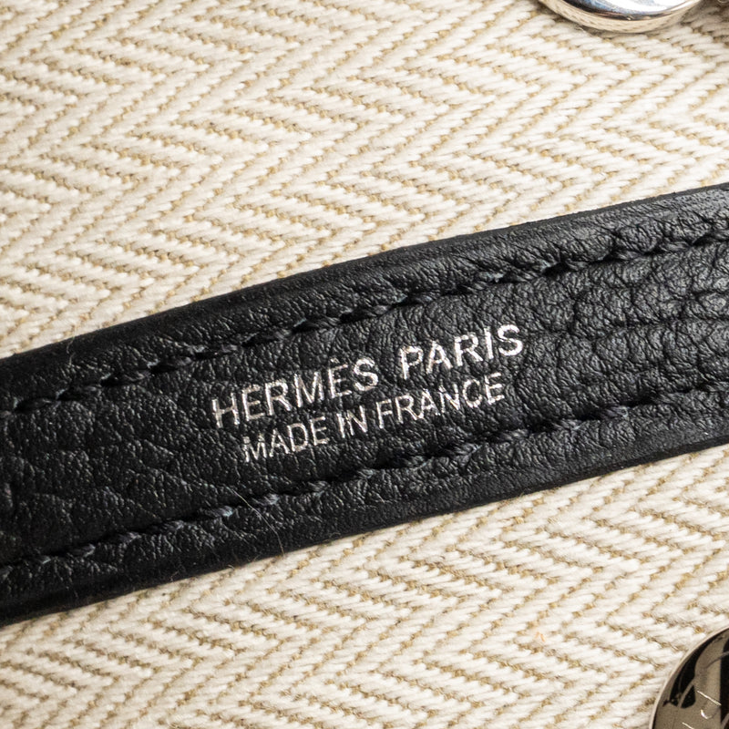 Hermes Garden Party 23 Negonda Black SHW Stamp W