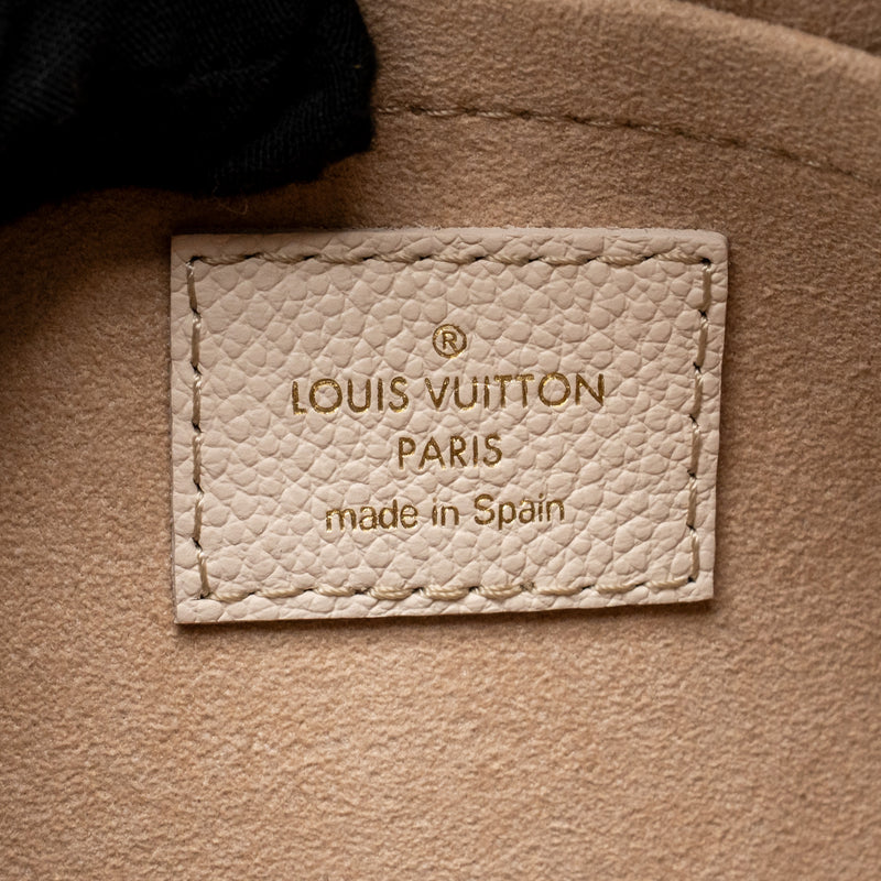 Louis Vuitton Speedy 20 Bandouliere Bicolour Monogram Empreinte Leather Khaki/Beige GHW