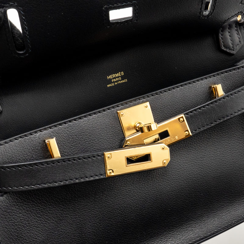 Hermes Mini Jypsiere Evergrain Black GHW Stamp B