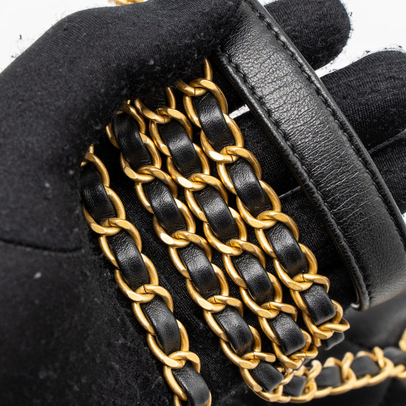 Chanel limited edition quilted flap bag lambskin black GHW (microchip)