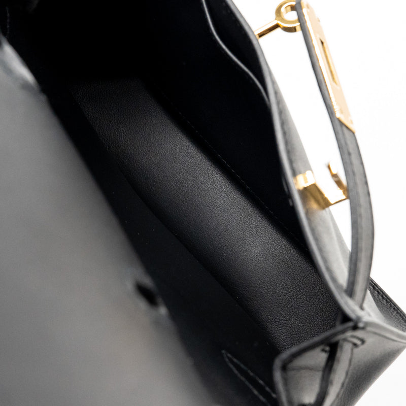 Hermes Mini Jypsiere Evergrain Black GHW Stamp B