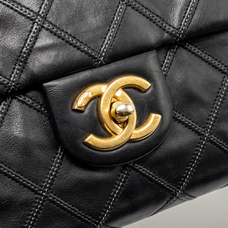 Chanel Thin City Flap Bag Lambskin Black GHW