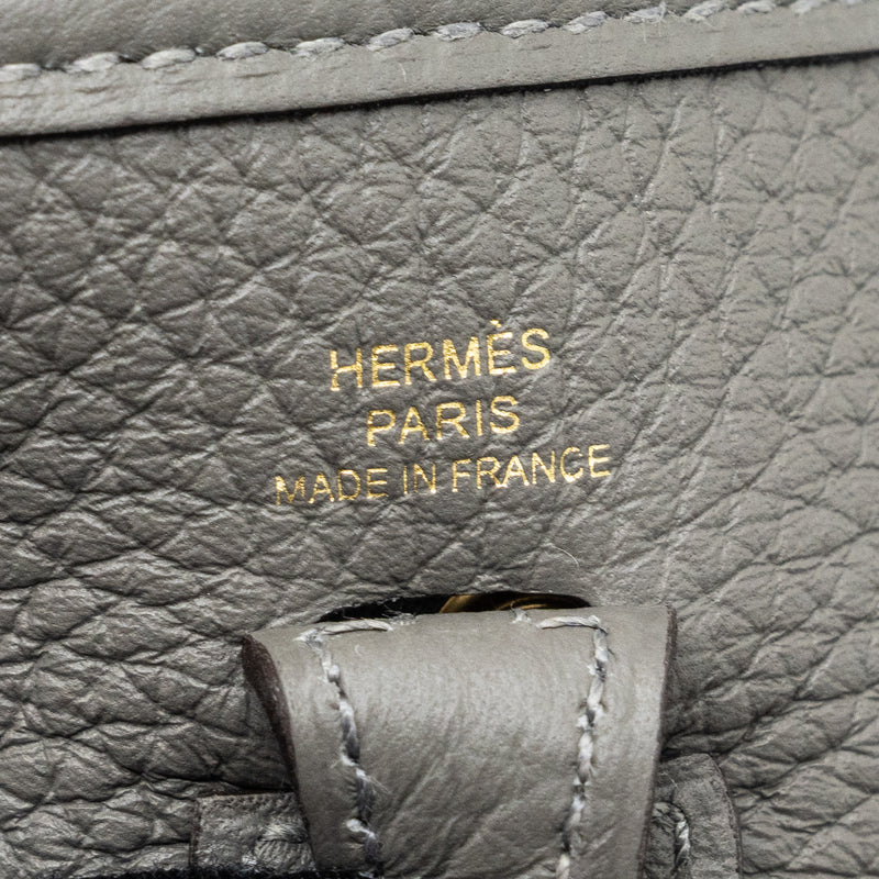 Hermes mini evelyne clemence gris Meyer GHW stamp U