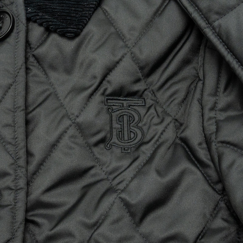 Burberry Size XS Quilted Jacket Polyester Black