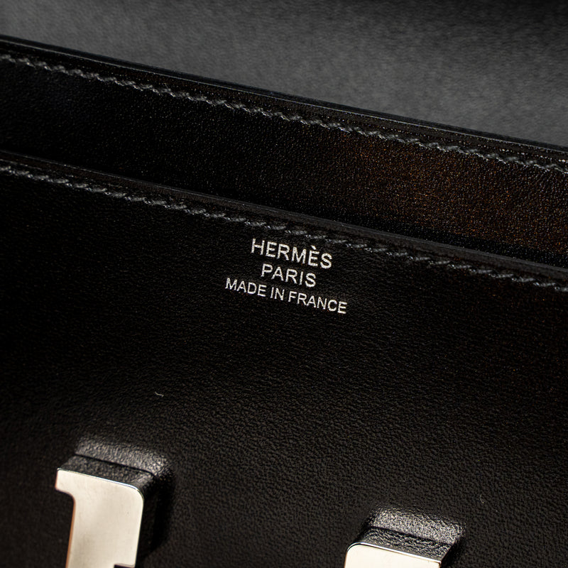 Hermes Constance To Go Box Black SHW Stamp B