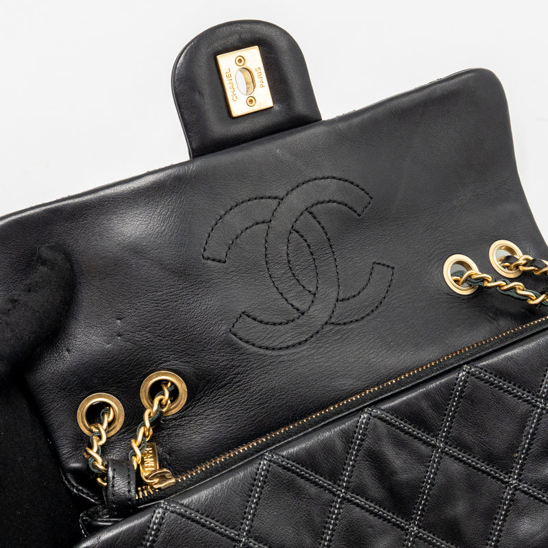 Chanel Thin City Flap Bag Lambskin Black GHW