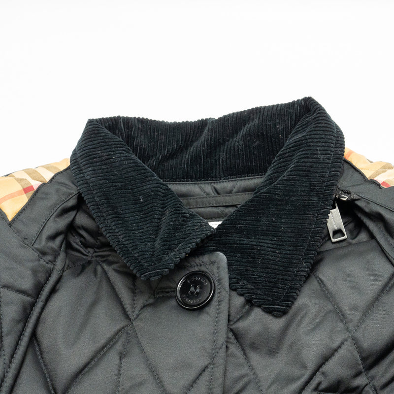 Burberry Size XS Quilted Jacket Polyester Black