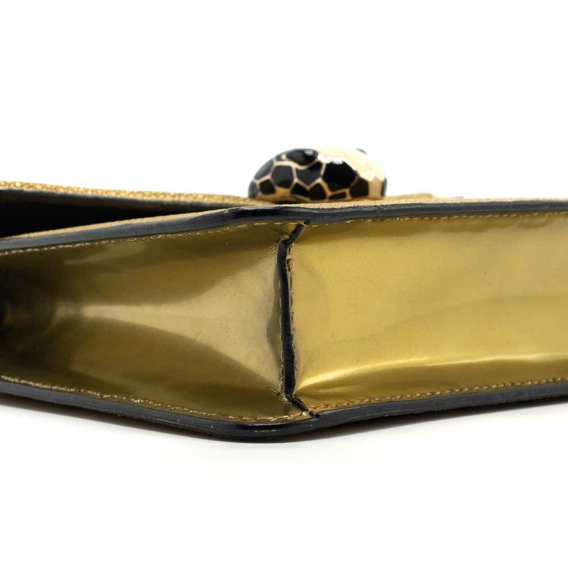 Bvlgari Serpenti Forever Crossbody Bag Stingray Leather Gold LGHW