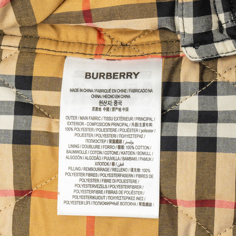 Burberry Size XS Quilted Jacket Polyester Black