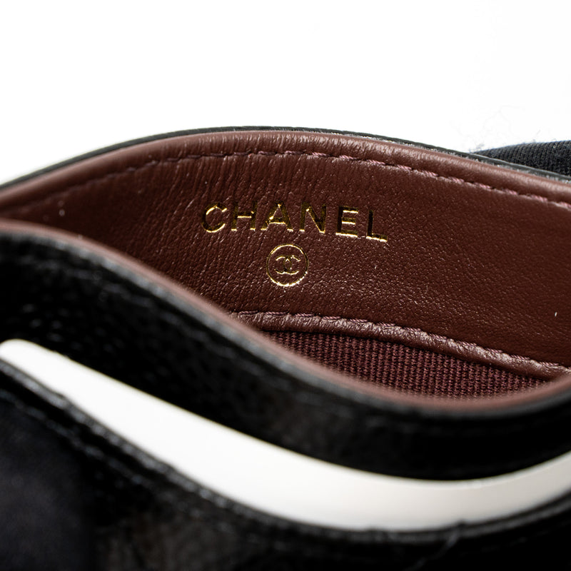 Chanel Classic Card Holder Caviar Black GHW (Microchip)