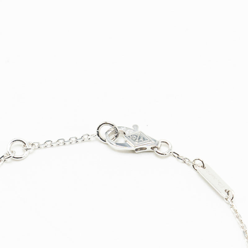 Van Cleef and Arpels Frivole bracelet, mini model white gold, diamond