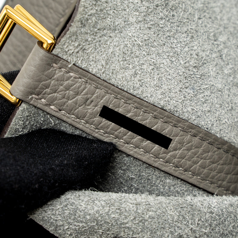 Hermes Picotin 18 Clemence Gris Meyer GHW Stamp U