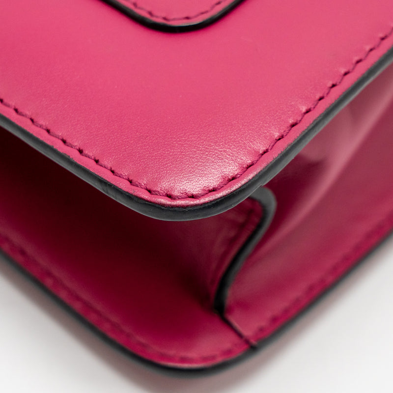 Bvlgari Serpenti Forever Crossbody Bag Calfskin Hot Pink LGHW