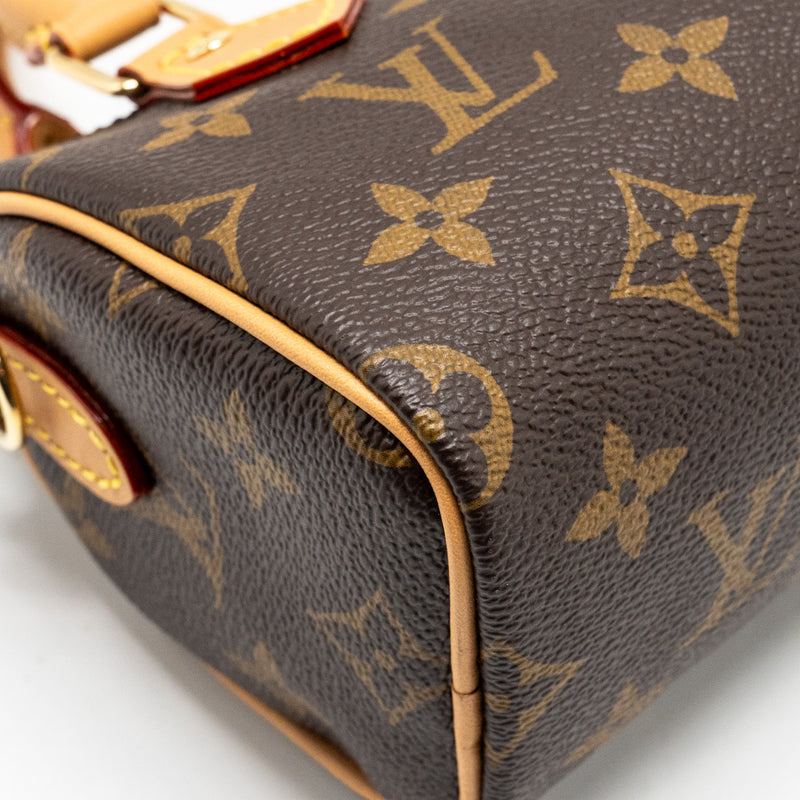 Louis Vuitton Nano Speedy Monogram CANVAS GHW