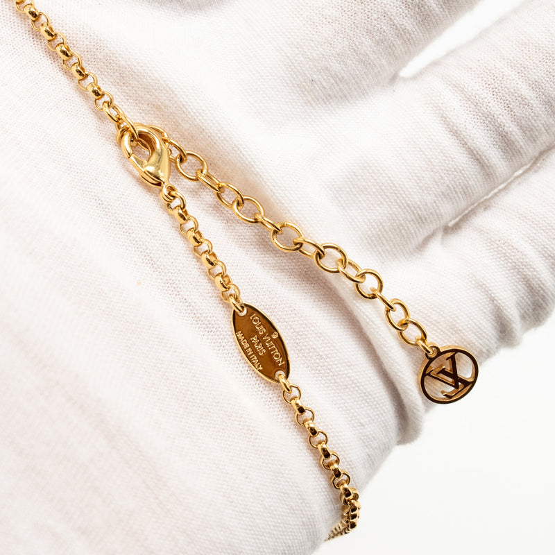 Louis Vuitton x Yayoi Kusama Infinity Dots with Pumpkin Charm Necklace, Bracelet, Earrings Red Gold Tone (Sell in a set)