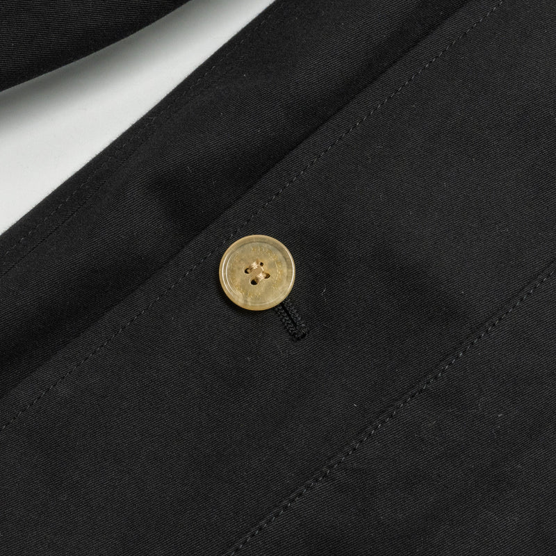 Burberry Size IT36 Heritage Trench Coat Cotton Black