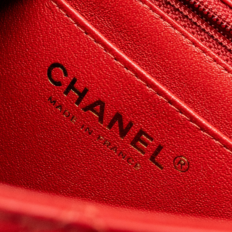 Chanel mini 2.55 Reissue flap bag aged calfskin red GHW