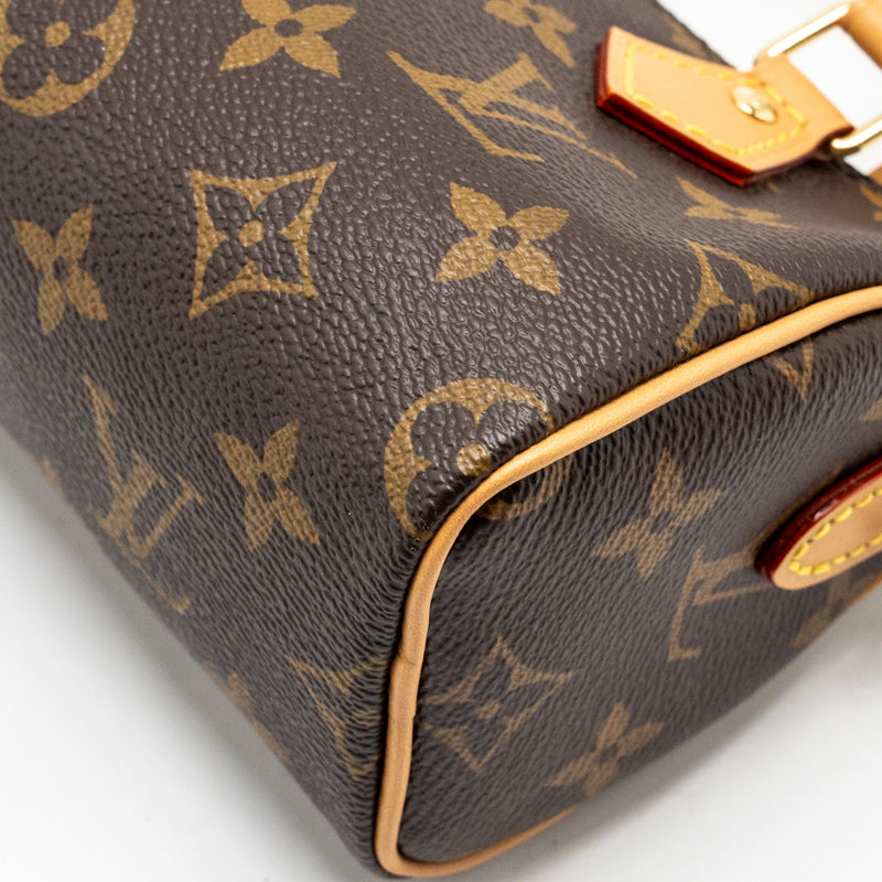 Louis Vuitton Nano Speedy Monogram CANVAS GHW