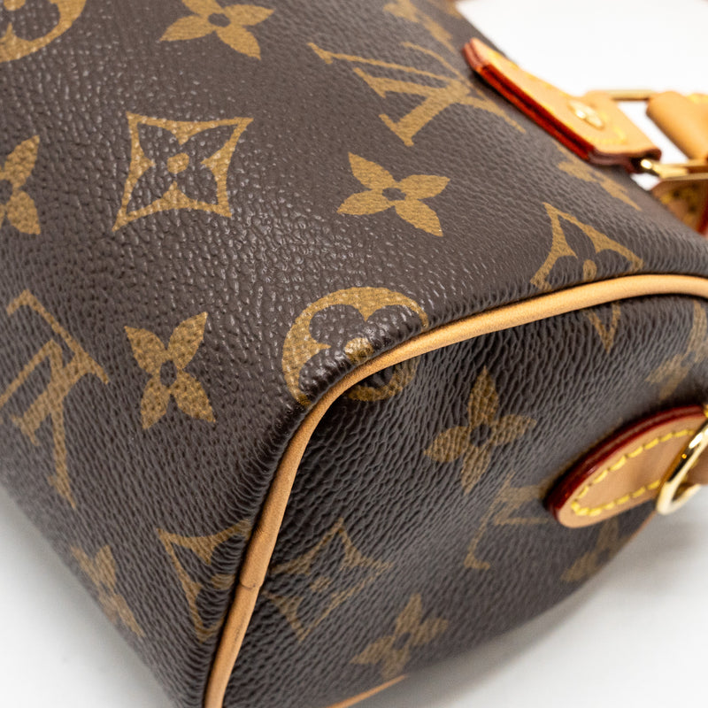 Louis Vuitton Nano Speedy Monogram CANVAS GHW