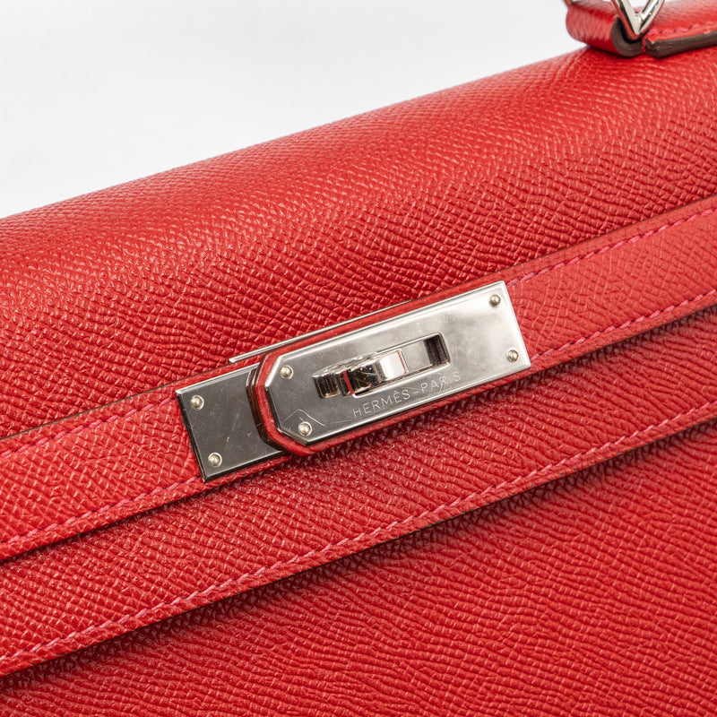 Hermes Kelly 28 Epsom Q5 Rouge Casaque SHW Stamp T