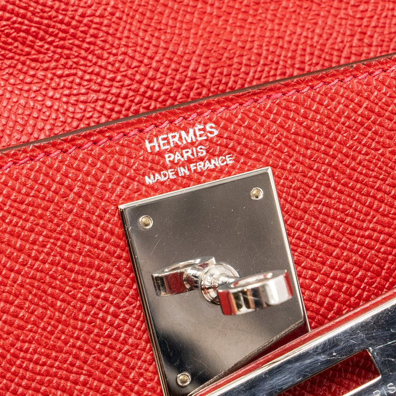 Hermes Kelly 28 Epsom Q5 Rouge Casaque SHW Stamp T